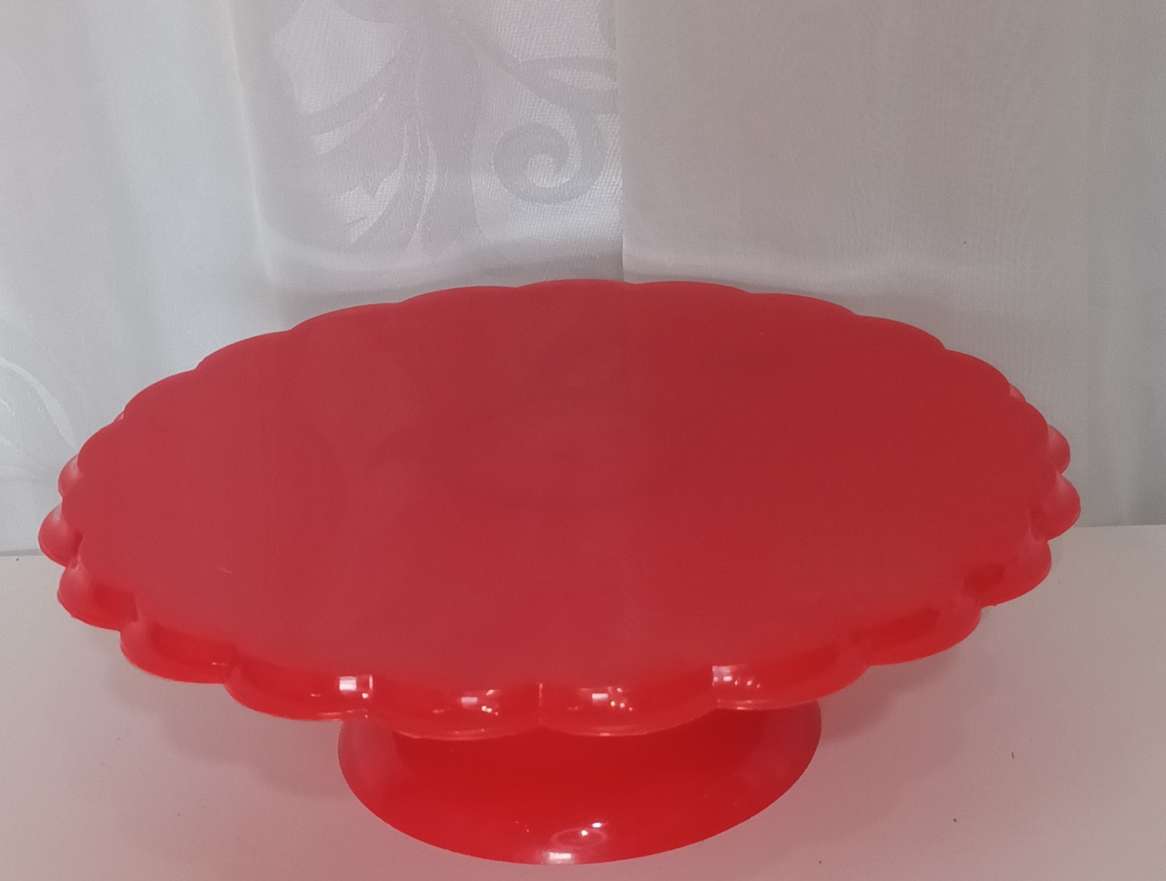 Bandeja  Babado Pvc - Vermelho - CRIS FEST DECOR - PEGUE E MONTE