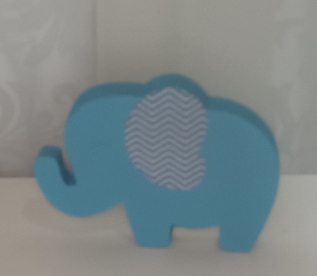 Personagem Mdf : Tema - Elefantinho Azul P\Chá Revelação - CRIS FEST DECOR - PEGUE E MONTE
