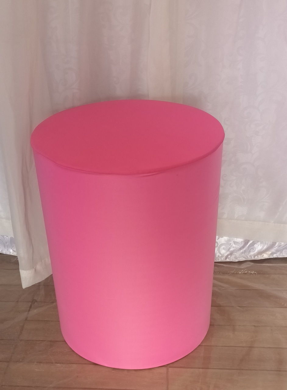 Capa de Cilindro Lisa: Rosa Chiclete B\M       - CRIS FEST DECOR - PEGUE E MONTE