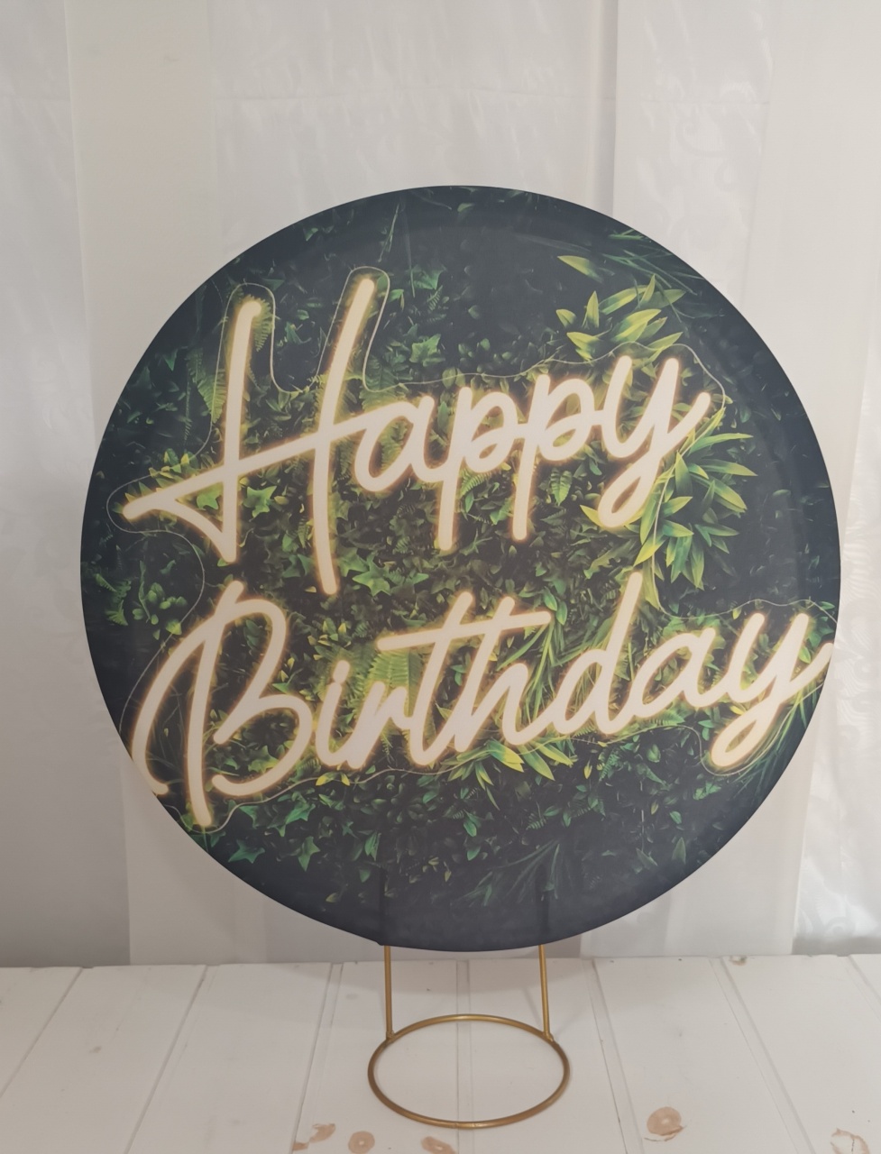 Capa Painel Sublimado 50Cm - Happy Birthday - CRIS FEST DECOR - PEGUE E MONTE
