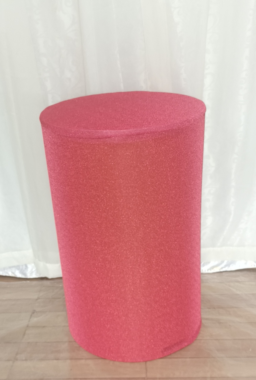 Capa de Cilindro Lisa: Rosa Brilhante C\G       - CRIS FEST DECOR - PEGUE E MONTE