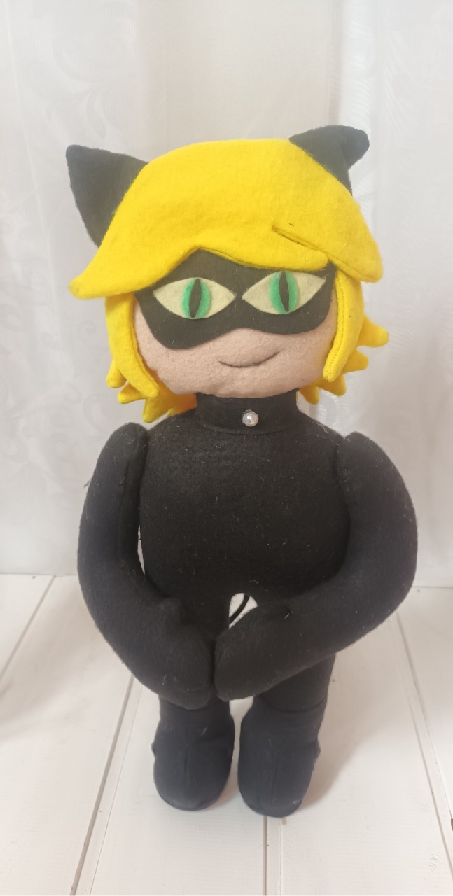 Personagem Feltro - Gato Miraculos - CRIS FEST DECOR - PEGUE E MONTE