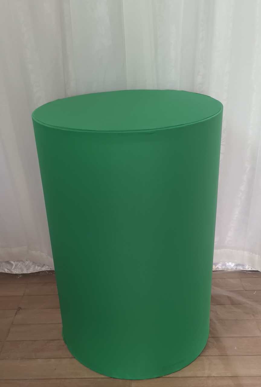 Capa de Cilindro Lisa: Verde B\G     - CRIS FEST DECOR - PEGUE E MONTE