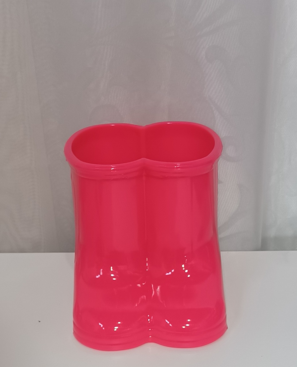 Botinhas Acrilico: Rosa Neon - CRIS FEST DECOR - PEGUE E MONTE