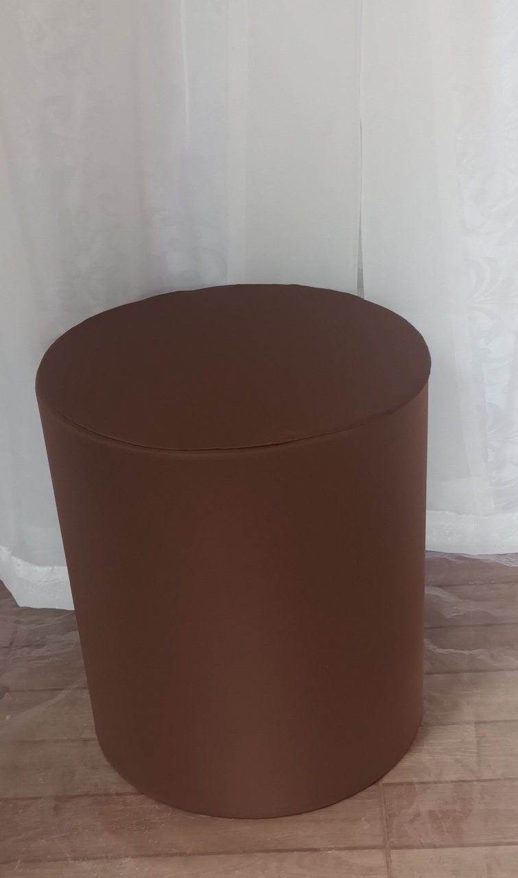 Capa de Cilindro Lisa: Marrom C\P        - CRIS FEST DECOR - PEGUE E MONTE