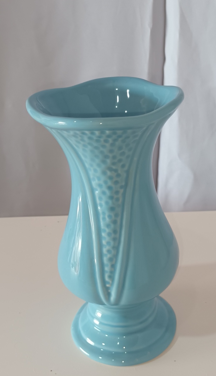 Vaso Ceramica - Azul Claro M    - CRIS FEST DECOR - PEGUE E MONTE