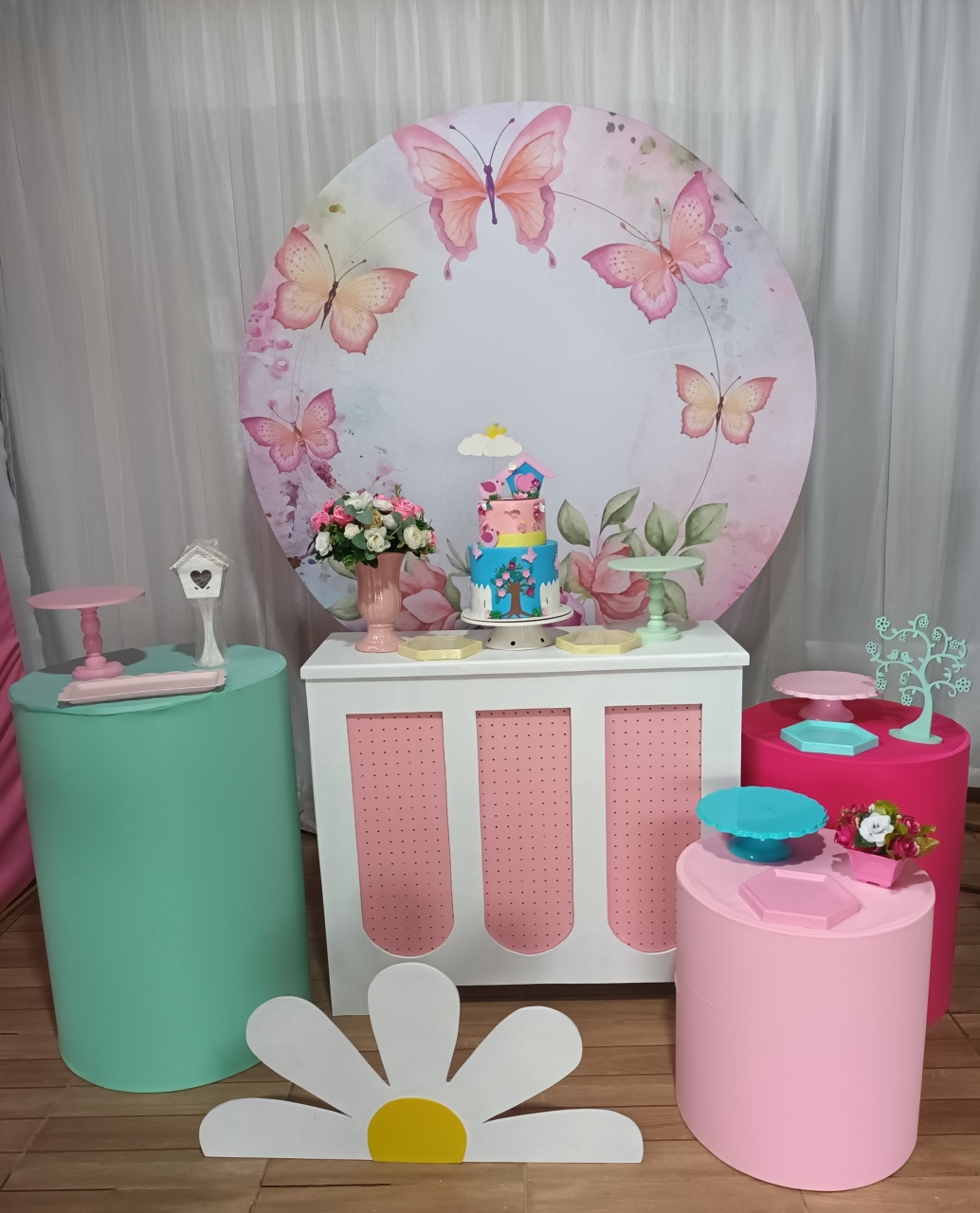 Composição - Jardim das Borboletas - CRIS FEST DECOR - PEGUE E MONTE