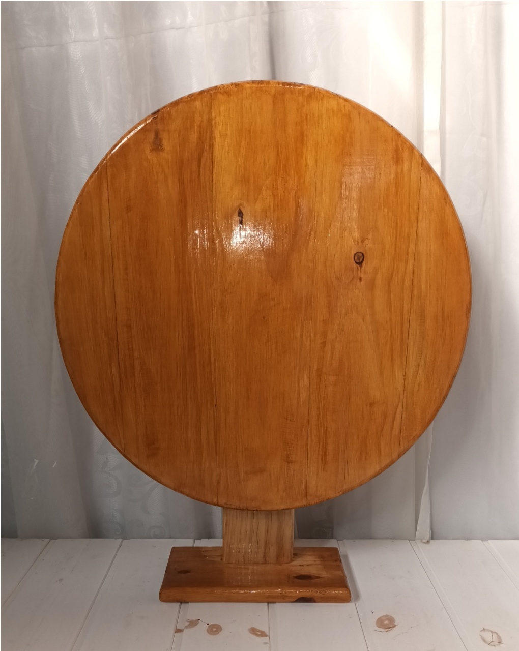 Estrutura de Pinus Painel Redondo de Mesa 50Cm - CRIS FEST DECOR - PEGUE E MONTE