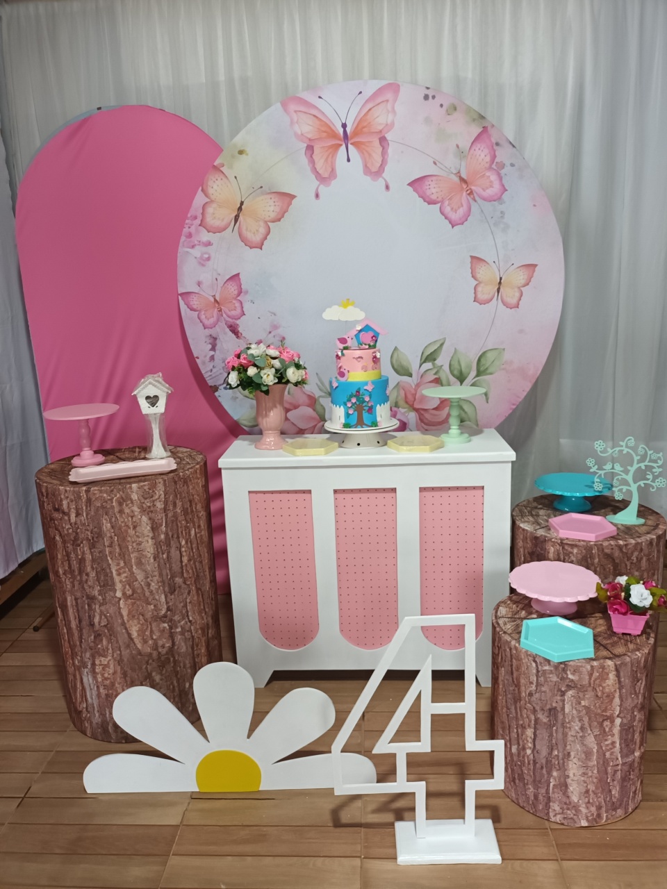 Composição - Jardim das Borboletas  - CRIS FEST DECOR - PEGUE E MONTE