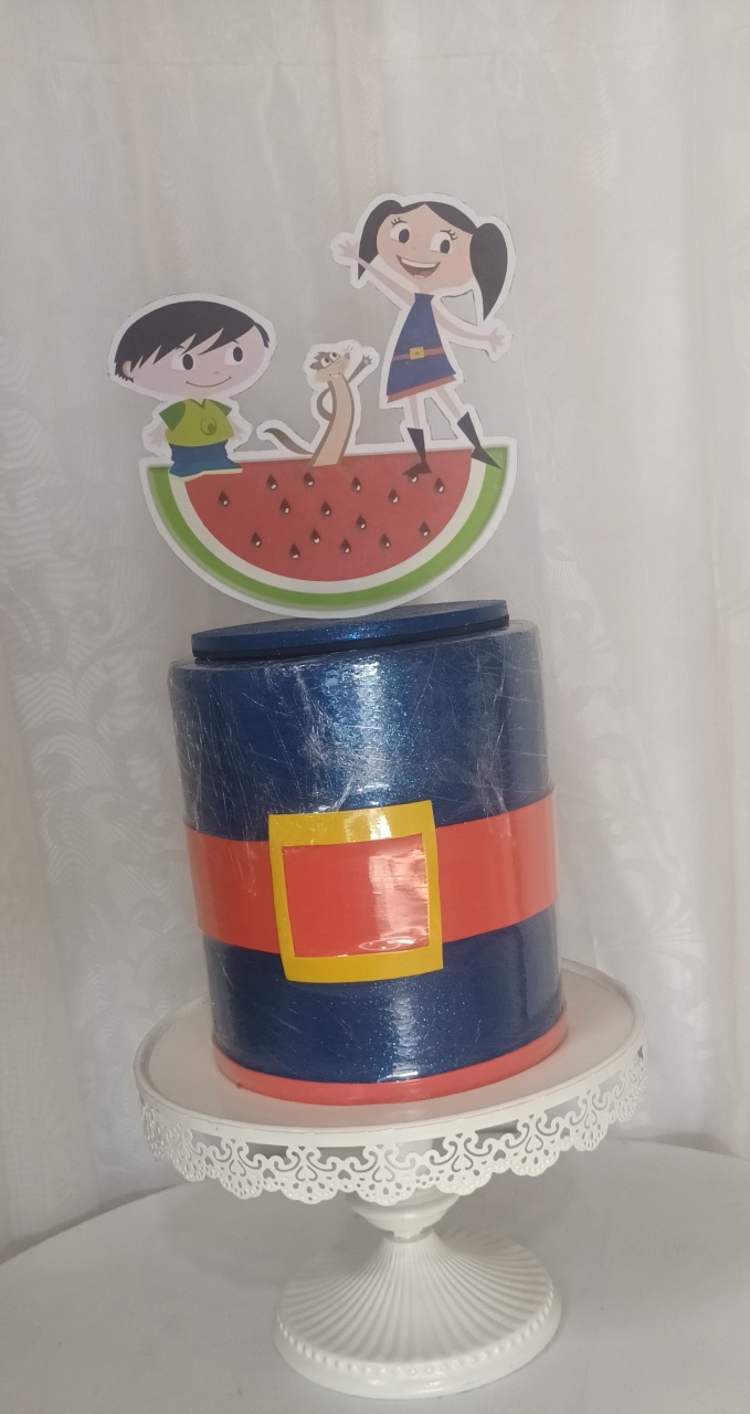 Bolo Fake I  - Luna - CRIS FEST DECOR - PEGUE E MONTE