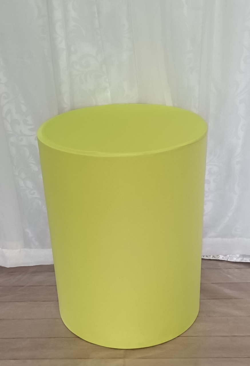 Capa de Cilindro Lisa: Amarelo Candy C\M       - CRIS FEST DECOR - PEGUE E MONTE