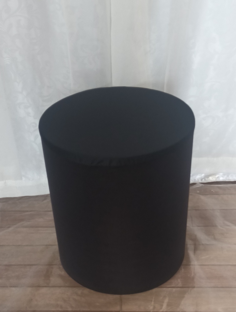 Capa de Cilindro Lisa: Preto B\P  - CRIS FEST DECOR - PEGUE E MONTE