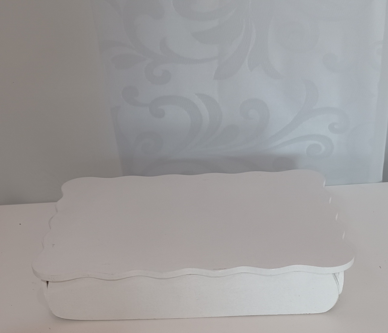 Bandeja Retangular Mdf - Branco P - CRIS FEST DECOR - PEGUE E MONTE