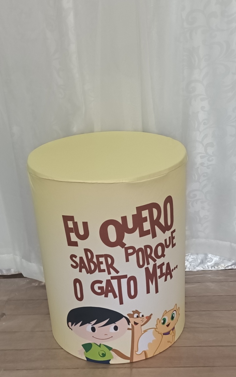 Capa de Cilindro Sublimada: Luna\M   - CRIS FEST DECOR - PEGUE E MONTE