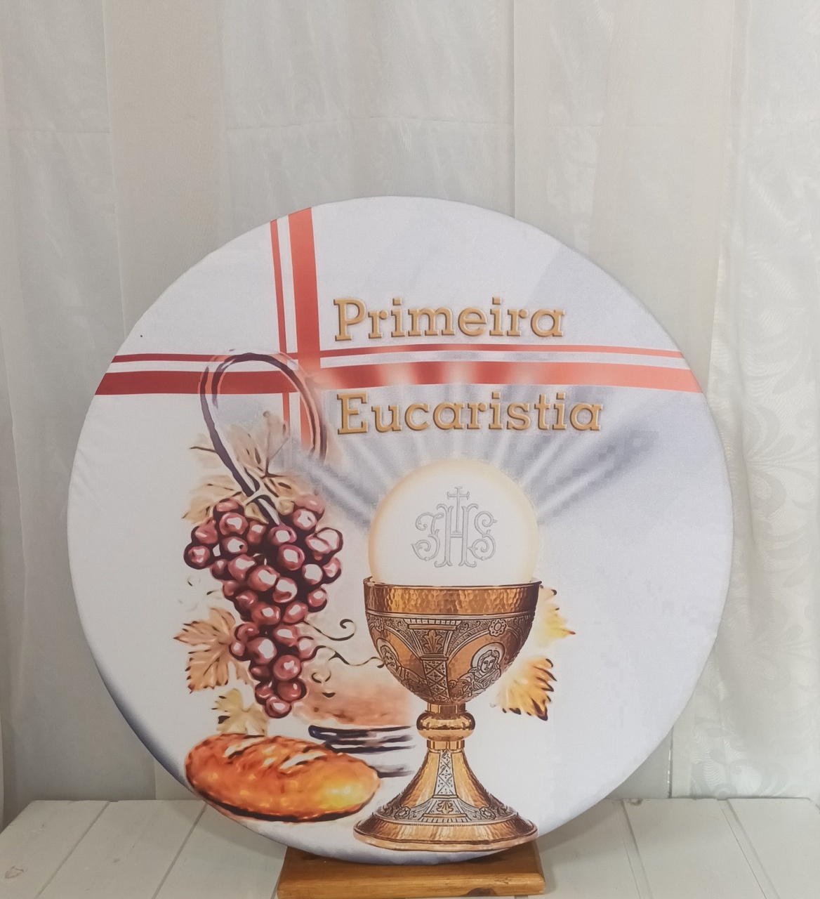 Capa Painel Sublimado 60Cm - Eucaristia - CRIS FEST DECOR - PEGUE E MONTE