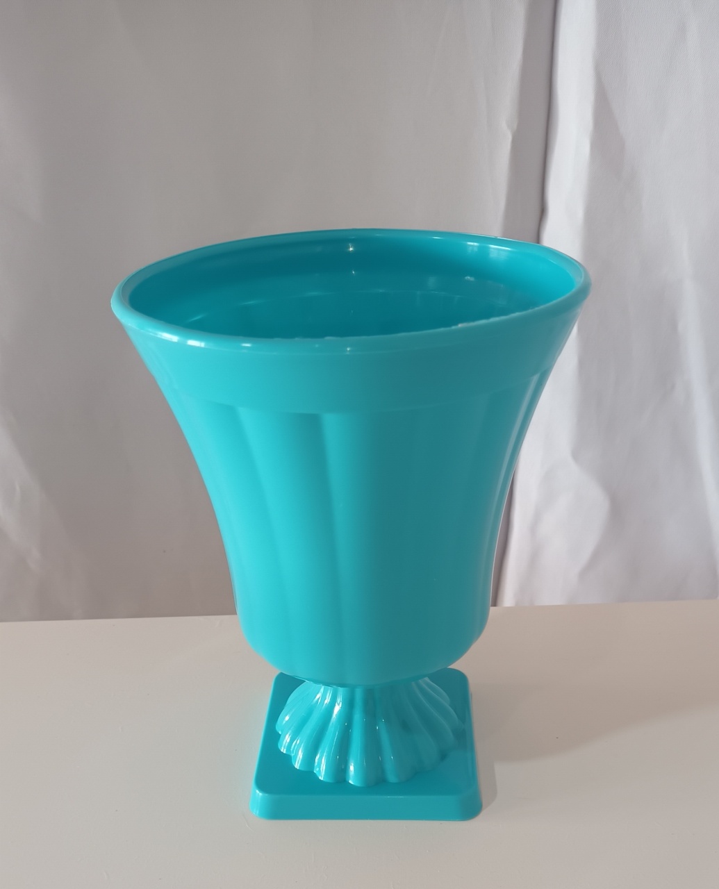 Vaso Grego Pvc Azul Tiffani - CRIS FEST DECOR - PEGUE E MONTE