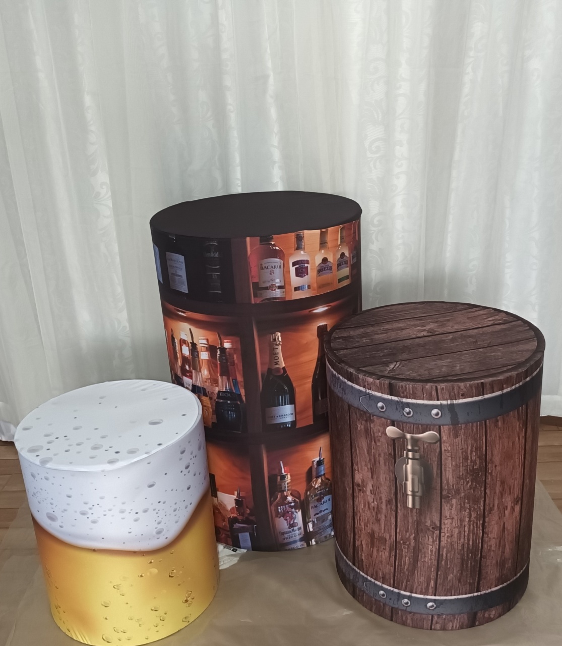 Capa de Cilindro Sublimada: Trio Boteco - CRIS FEST DECOR - PEGUE E MONTE
