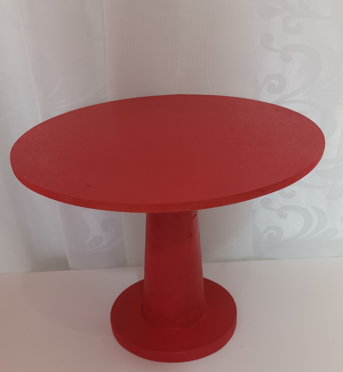 Bandeja Alta Mdf - Vermelho - CRIS FEST DECOR - PEGUE E MONTE