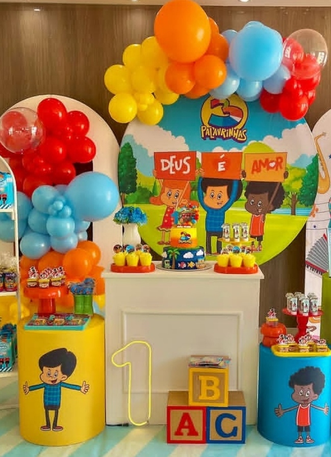 Decoração 3 Palavrinhas - Decorart Pegue e monte e Decoração completa