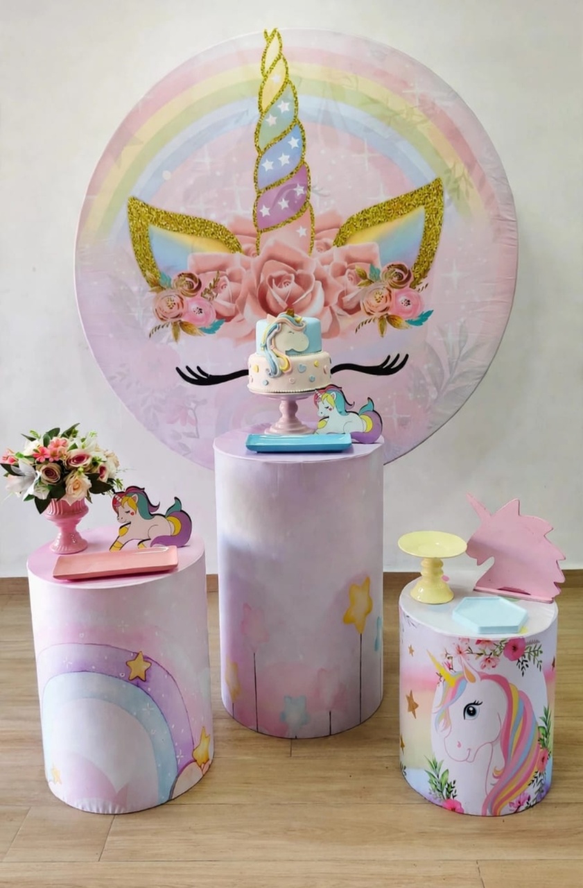 Decoração Unicórnio - Decorart Pegue e monte e Decoração completa