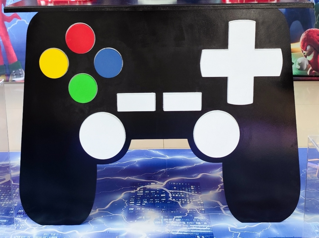 Mesa Controle Vídeo Game - Decorart Pegue e monte e Decoração completa