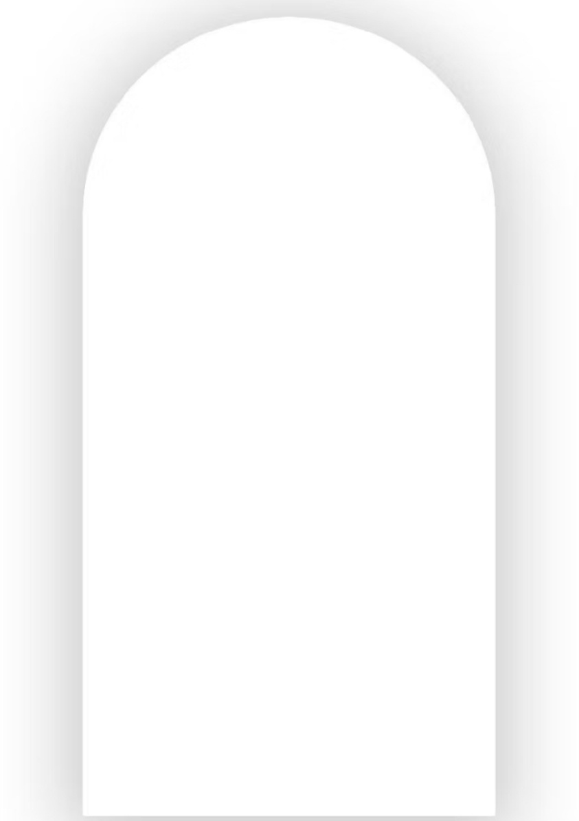 Capa Painel Romano 2X1 Branco - Decorart Pegue e monte e Decoração completa