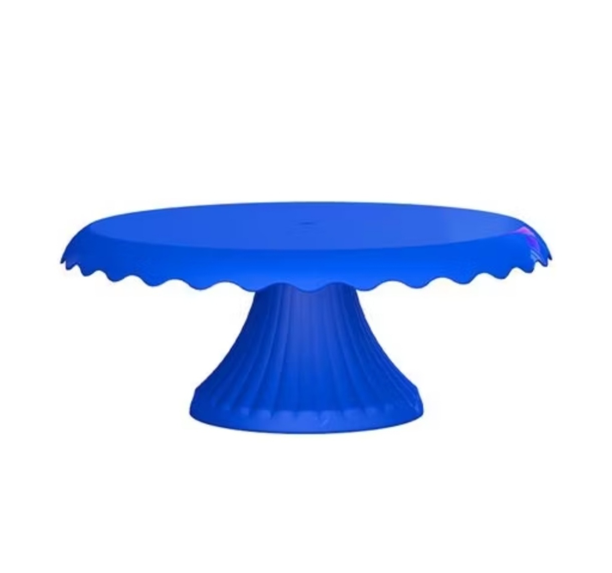 Boleira Cake Renda M Plástico Azul Royal - Decorart Pegue e monte e Decoração completa