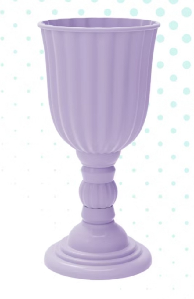 Vaso Dubai Plástico Lilás 40Cm - Decorart Pegue e monte e Decoração completa