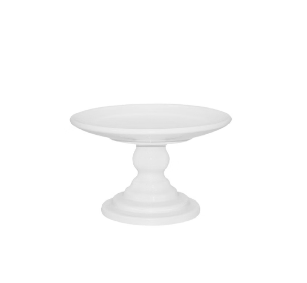 Boleira Cerâmica G Branca - Decorart Pegue e monte e Decoração completa