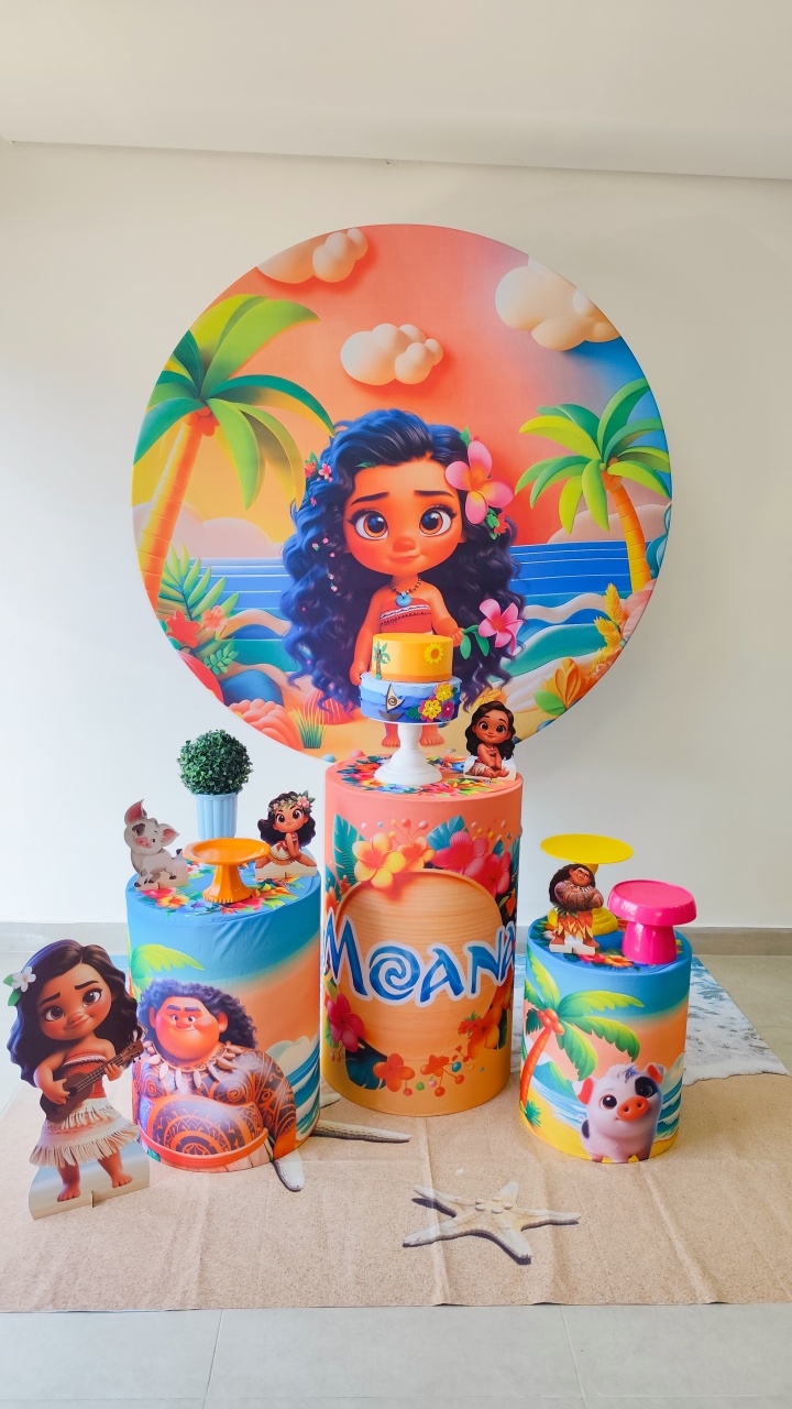 Moana - Decorart Pegue e monte e Decoração completa