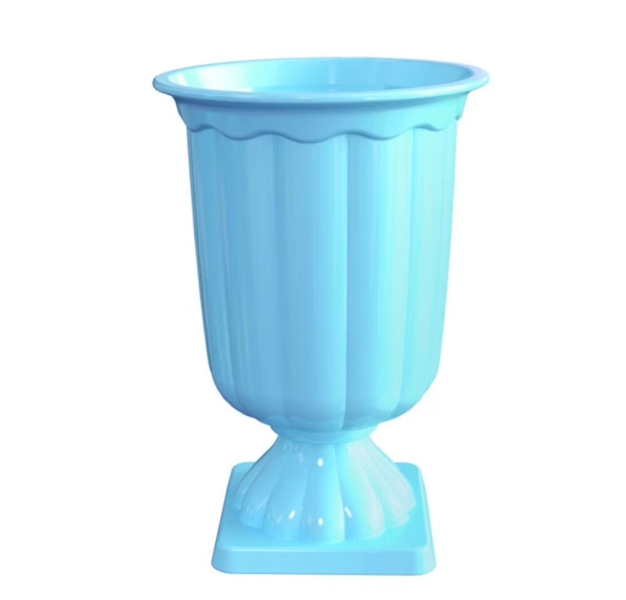 Vaso Grego Plástico P Azul Claro - Decorart Pegue e monte e Decoração completa