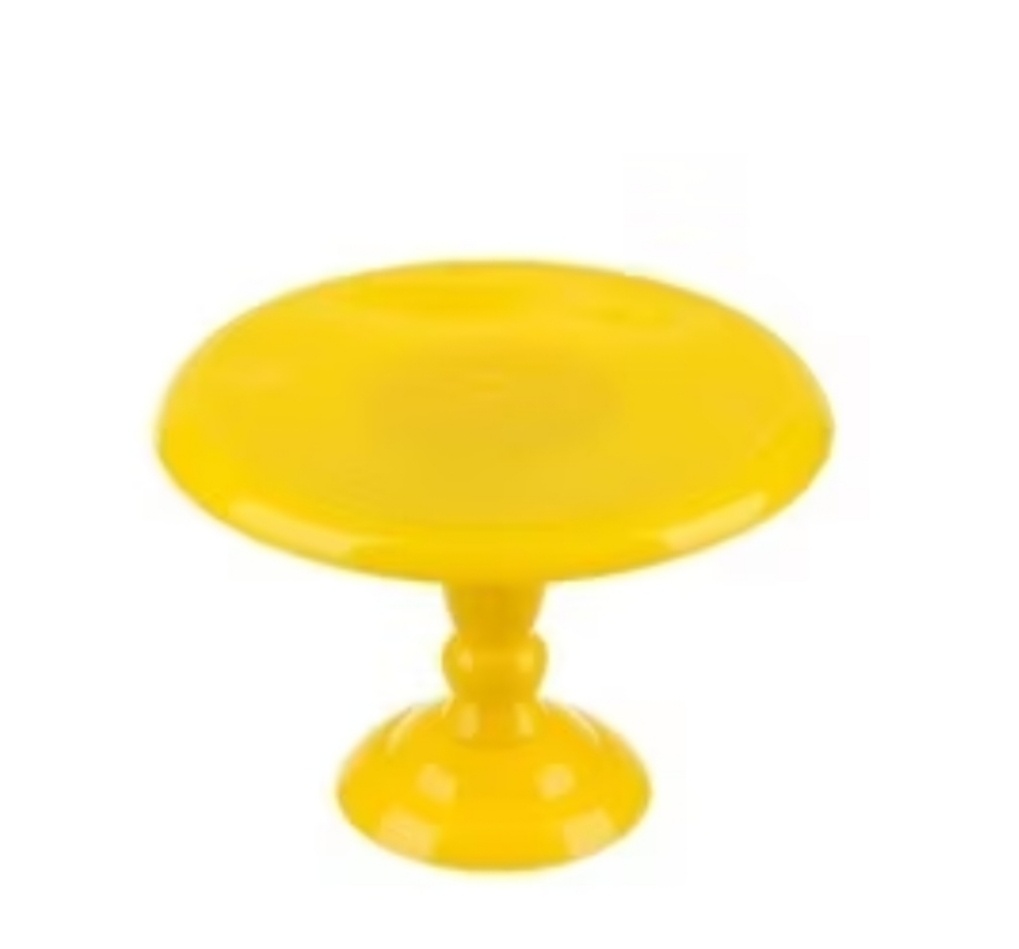 Boleira de Plástico P Amarela - Decorart Pegue e monte e Decoração completa