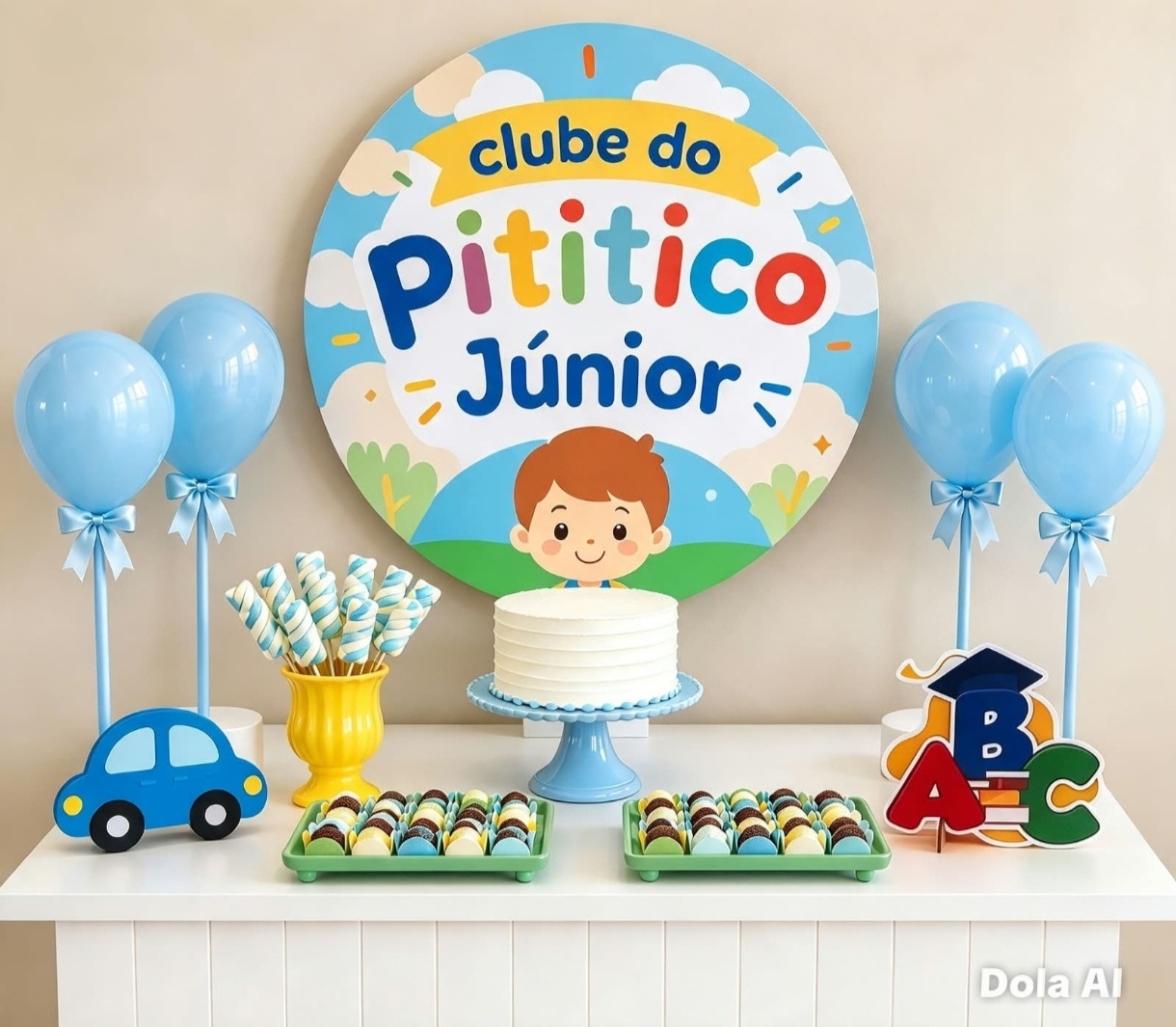Kit Clube Do Pititico - Decorart Pegue e monte e Decoração completa