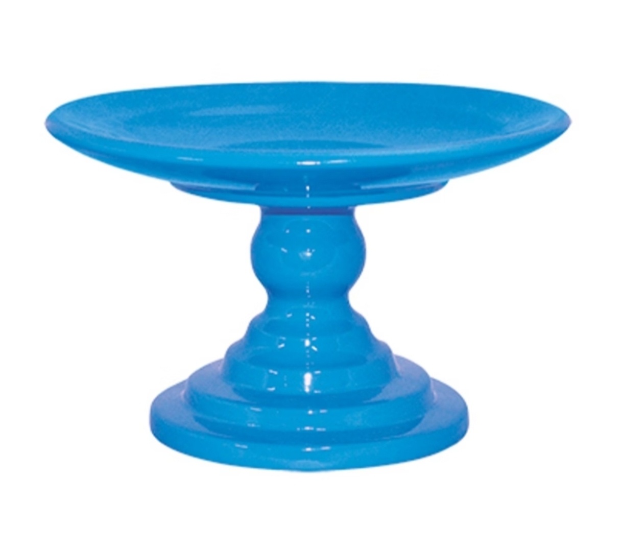 Boleira Cerâmica G Azul Claro - Decorart Pegue e monte e Decoração completa