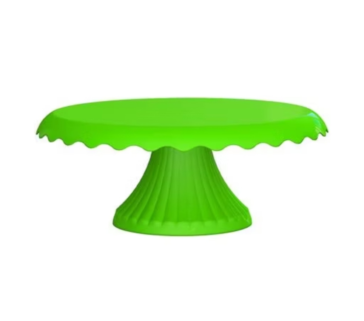 Boleira Cake Renda M Plástico Verde Limão - Decorart Pegue e monte e Decoração completa