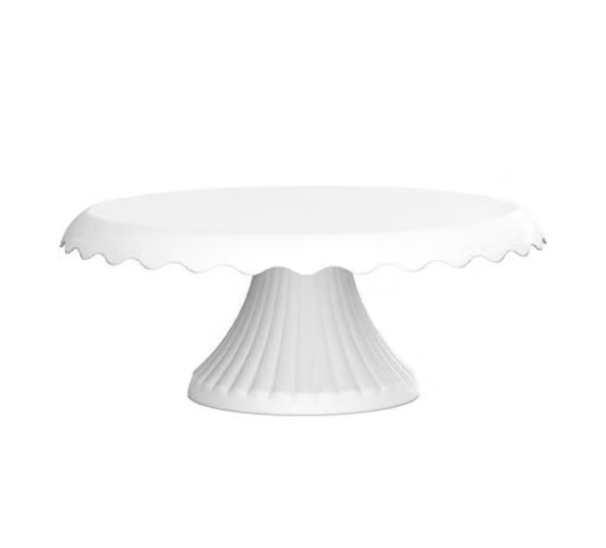 Boleira Cake Renda M Plástico Branca - Decorart Pegue e monte e Decoração completa