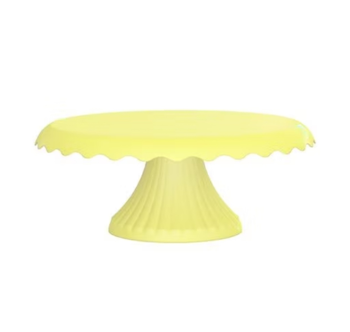 Boleira Cake Renda M Plástico Amarelo Candy - Decorart Pegue e monte e Decoração completa