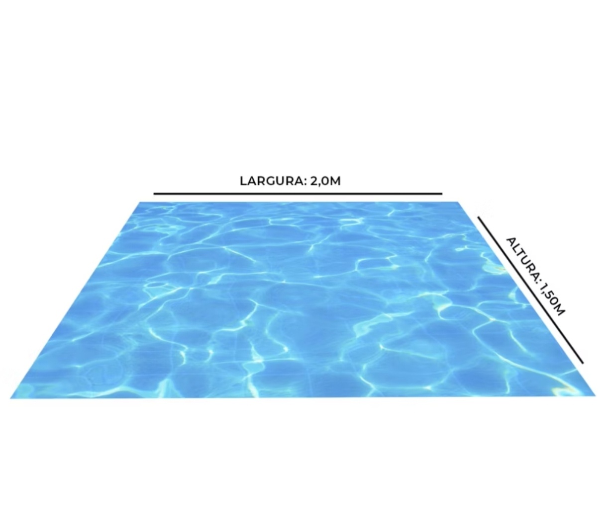 Tapete Lona Piscina - Decorart Pegue e monte e Decoração completa