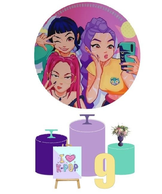 K Pop - Kit Algo Mais - Decora na Hora