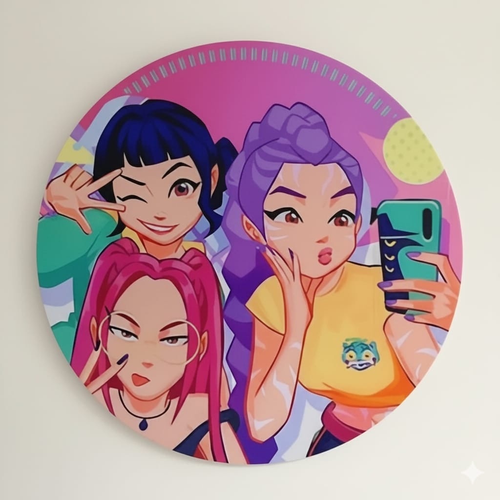 Capa Painel Circular 1,5M (Kpop) - Decora na Hora