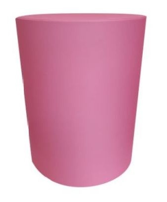 Capa Cilindro Rosa Chiclete Liso G - Decora na Hora
