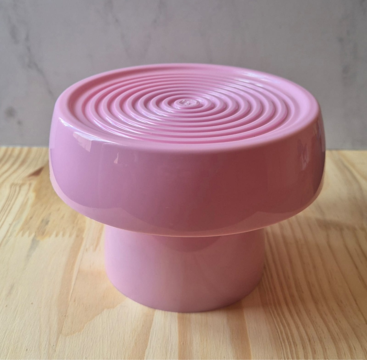 Boleira Cogumelo Riscado Rosa Bebe - Decora na Hora