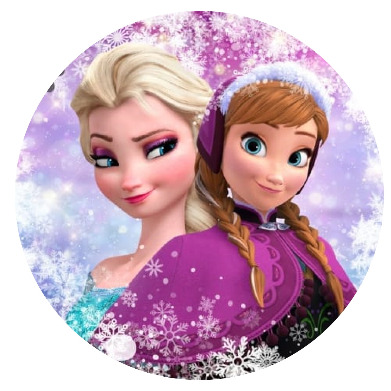 Capa Painel Circular 1,5M (Frozen) - Decora na Hora