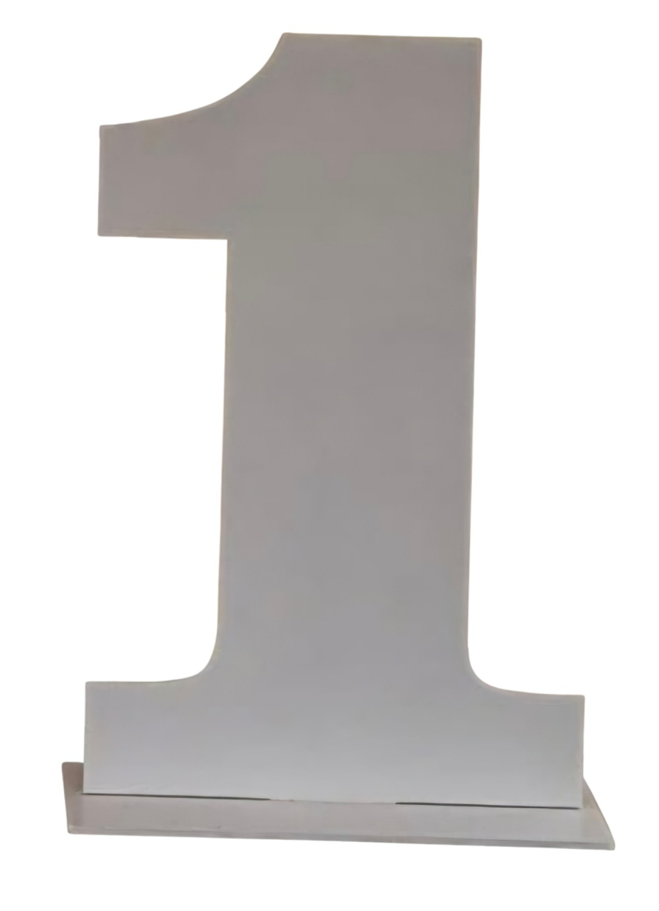 Numero 1 Em Mdf  - Decora na Hora