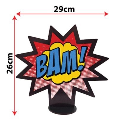 Display Heroi Luta Bam Em Mdf Mesa - Decora na Hora