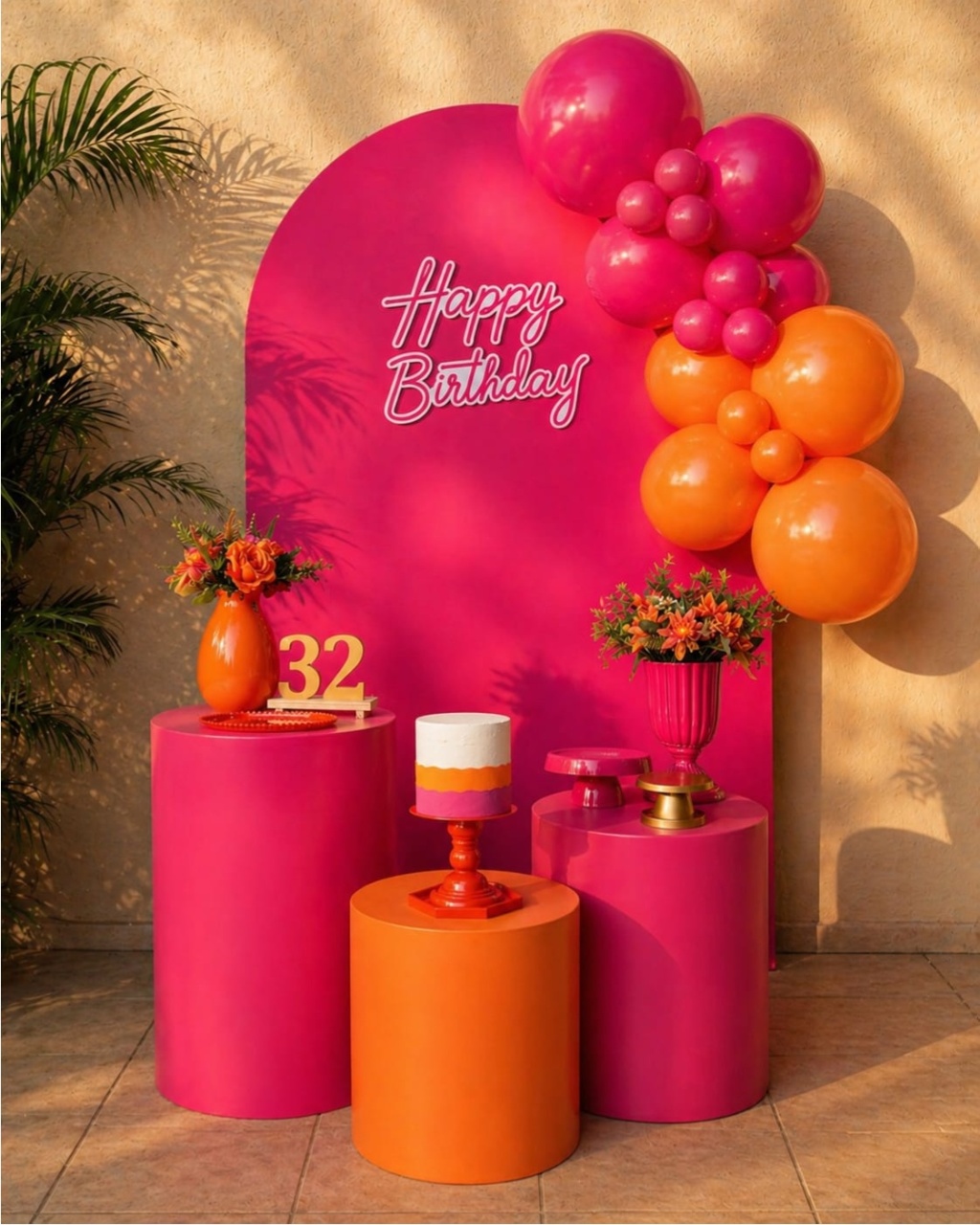 Kit Pink E Laranja 2 - Decora na Hora