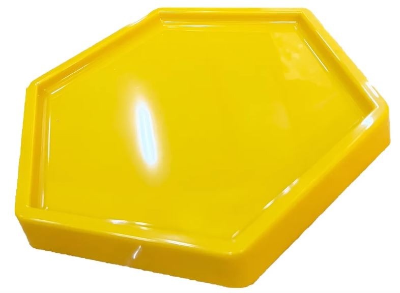 Bandeja Sextavada Amarela - Decora na Hora