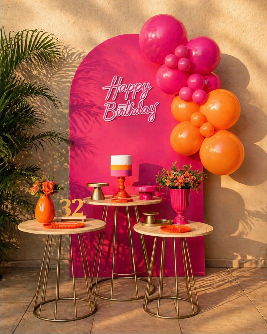 Kit Pink E Laranja 1 - Decora na Hora