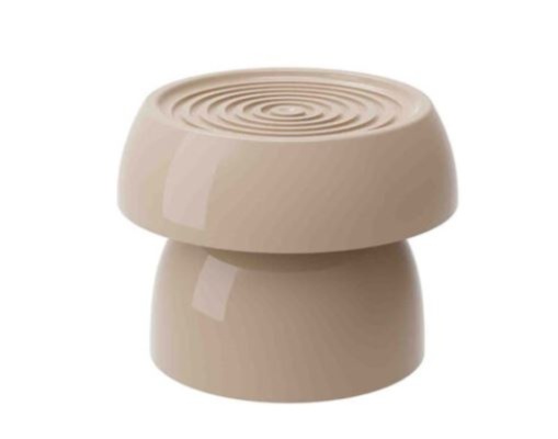 Mini Boleira Cogumelo Riscada Bege - Decora na Hora