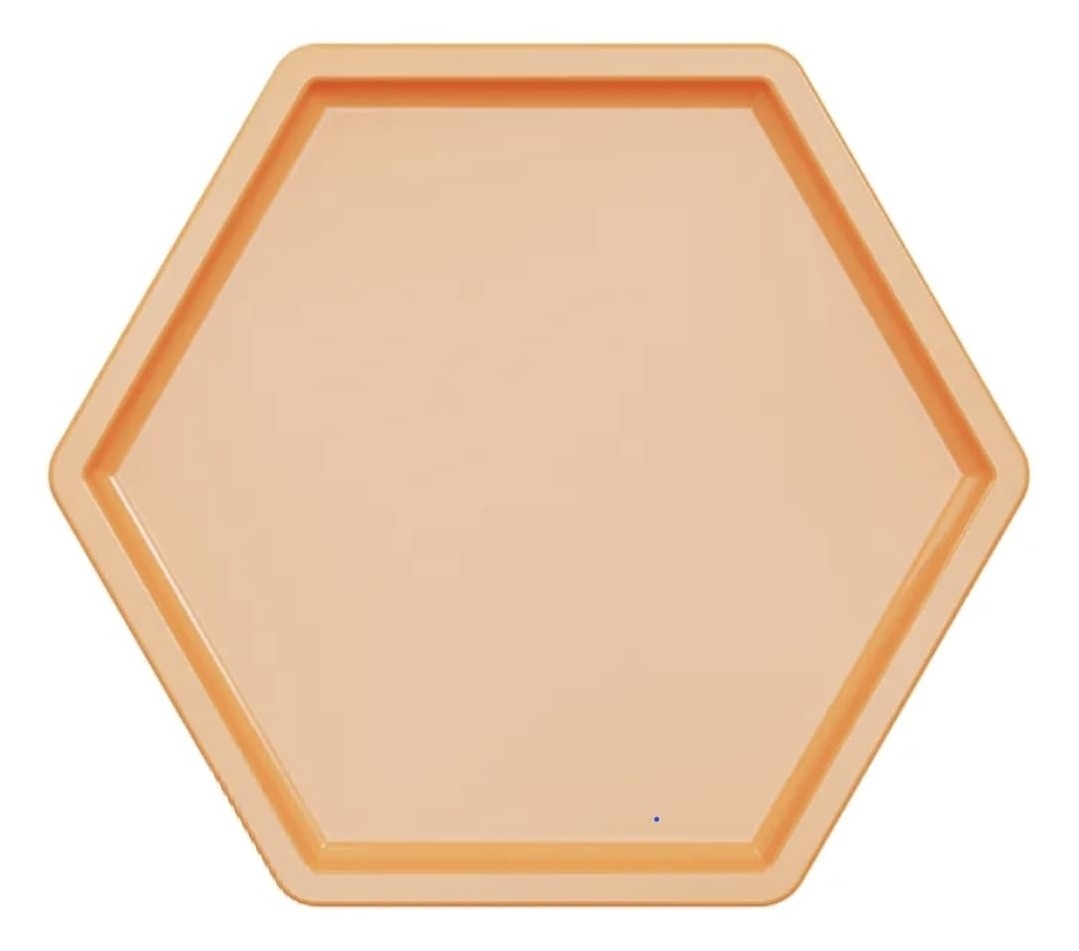 Bandeja Sextavada Papaya (Coral) - Decora na Hora